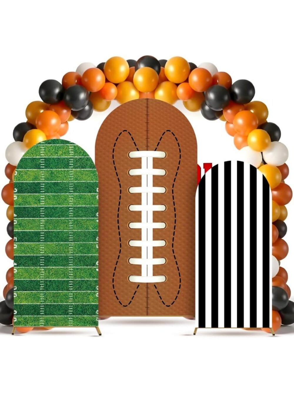 3 Pcs Football Arch Backdrop Set - Football Theme Birthday Party Decor